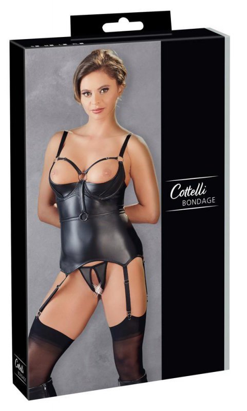 Bielizna erotyczna niewolnica odkryte piersi Cottelli XL
