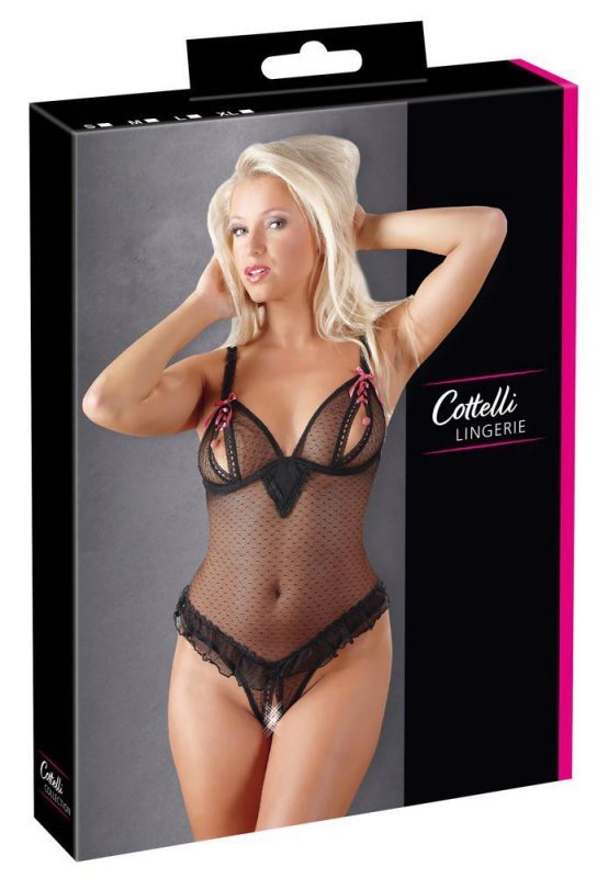 Seksowna bielizna body z otworem Cottelli 80B/M
