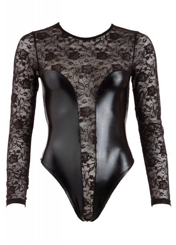 Błyszczące seksowne body bielizna Cottelli L
