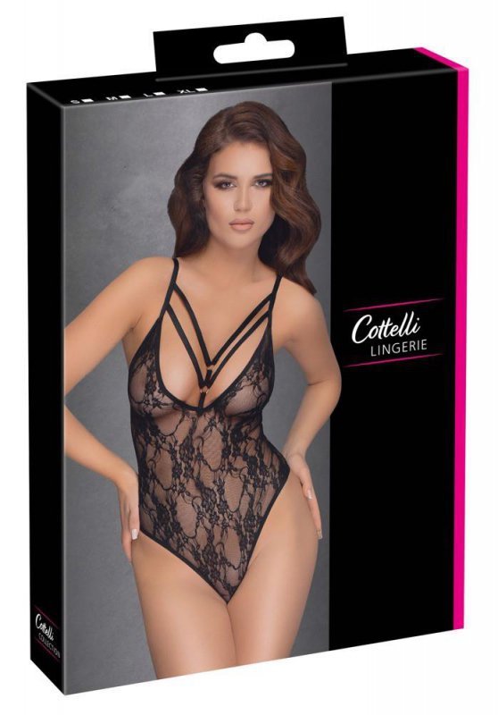 Piękna bielizna erotyczna body paski Cottelli L
