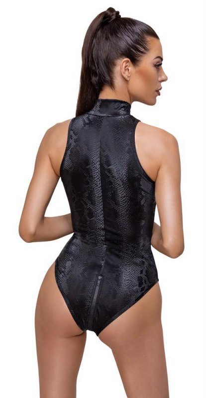 Sex bielizna body skóra węża zamek Cottelli M