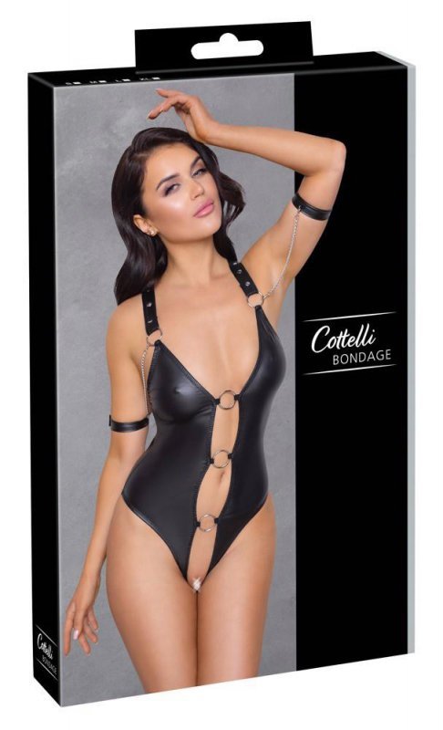 Sex bielizna body wetlook Cottelli XL