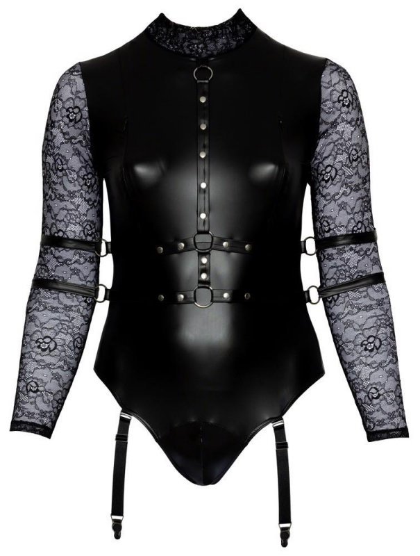 Seksowna bielizna body Cottelli z wiązaniami 2XL