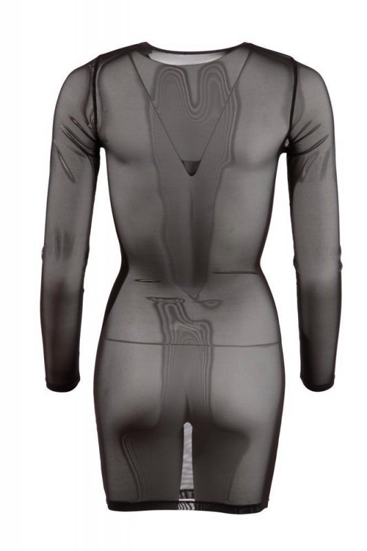 Prześwitująca sexy sukienka mini czarna Cottelli  M