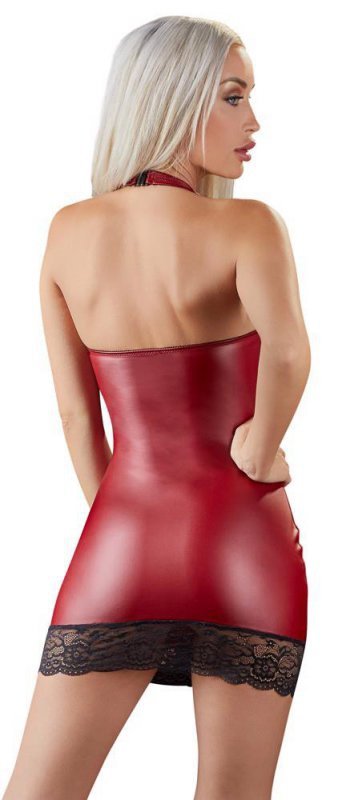 Erotyczna sukienka czerwona mini koronka Cottelli M
