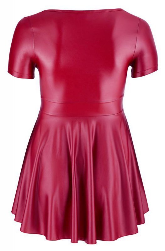 Bordowa rozkloszowana sukienka bdsm Cottelli XL
