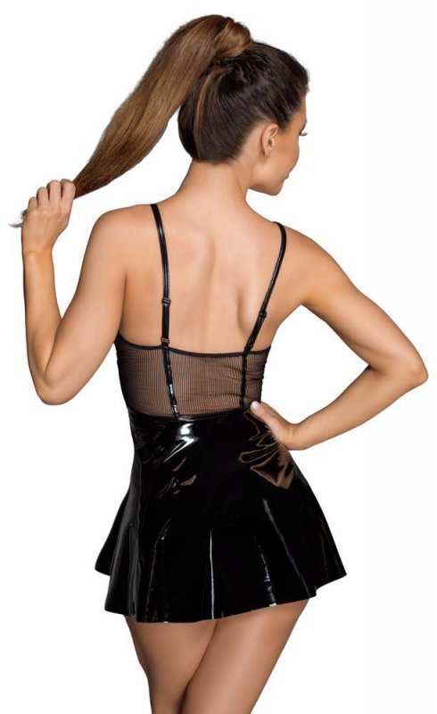 Vinyl mini dress XL