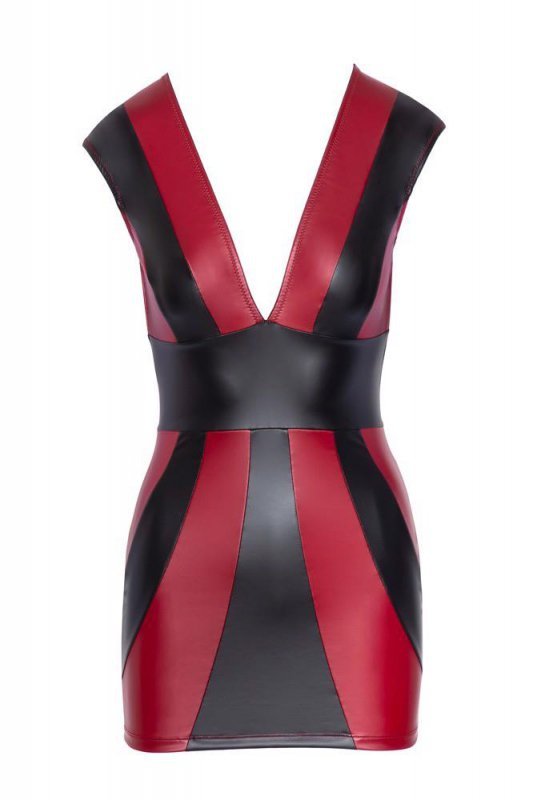 Sukienka mini czarno czerwona Cottelli M