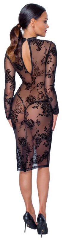 Dress flock print L