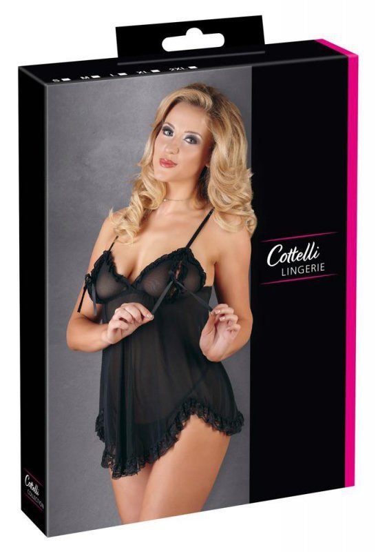 Seksowna zwiewna koszulka babydoll Cottelli S