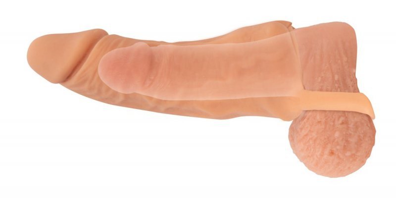 Masturbator przedłużka penisa Nature Skin Extender Medium 18,5 cm