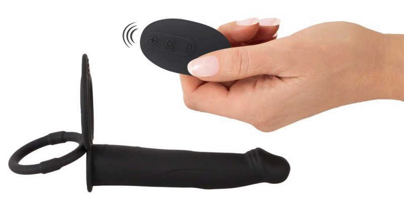 Podwójny dodatkowy penis nakładka Wibracje RC Double Fucker