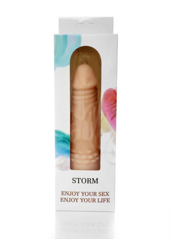 Realistyczny wibrator sex masażer z cyber skóry 18 cm