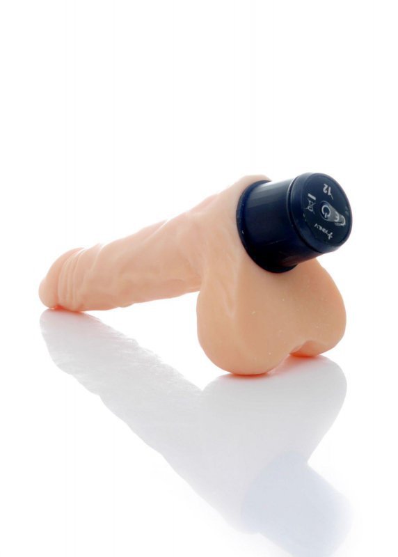Realistyczne dildo wibrujące z cyber skóry 19,5 cm