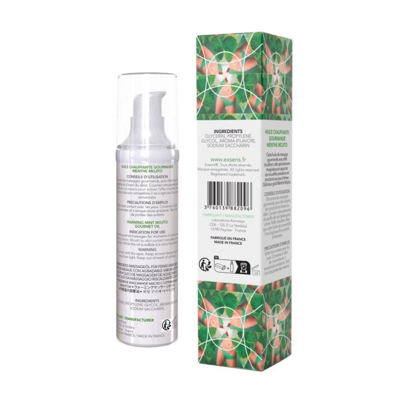 Rozgrzewający olejek do masażu erotycznego Mint Mojito  50 ml