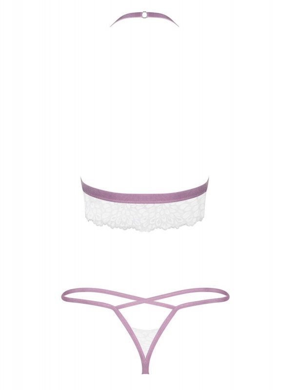 Obsessive Lilyanne komplet 2-częściowy biały  S/M