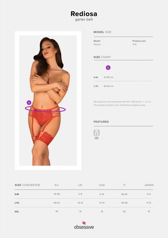 Obsessive Rediosa pas do pończoch  S/M