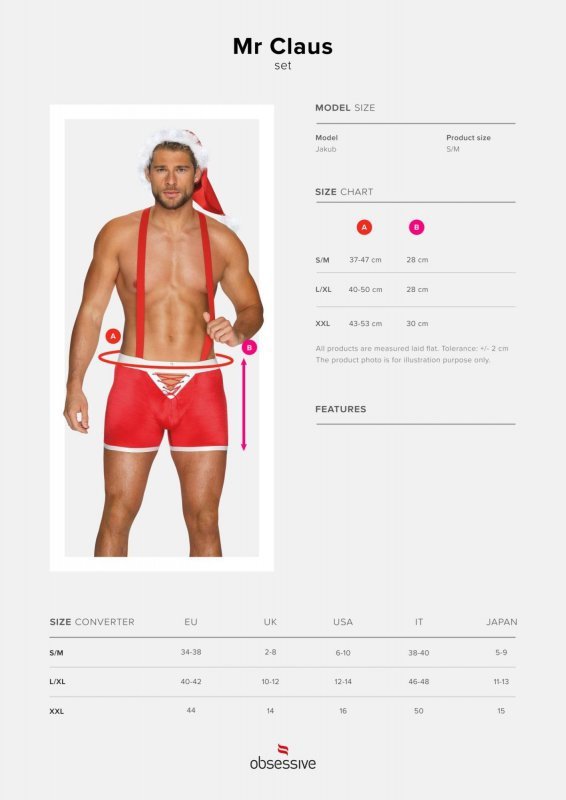 Obsessive Strój Mikołaja Mr Claus  L/XL