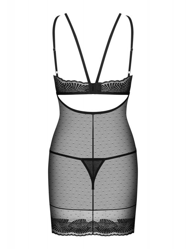 Obsessive Allastia koszulka i stringi czarna L/XL