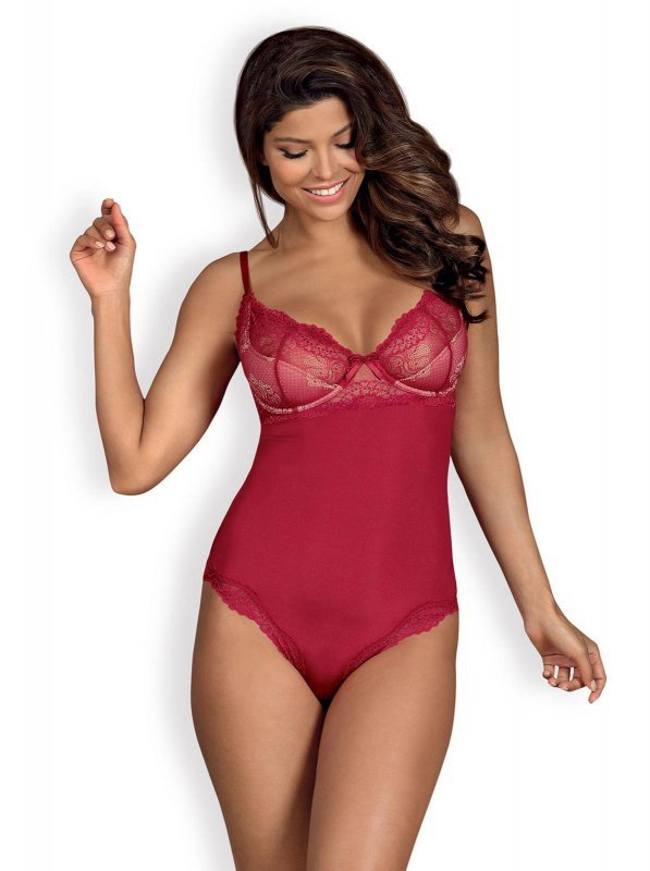 Obsessive Rosalyne body czerwone L/XL