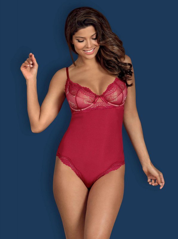 Obsessive Rosalyne body czerwone L/XL