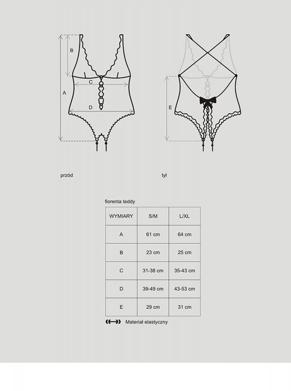 Obsessive Fiorenta body L/XL
