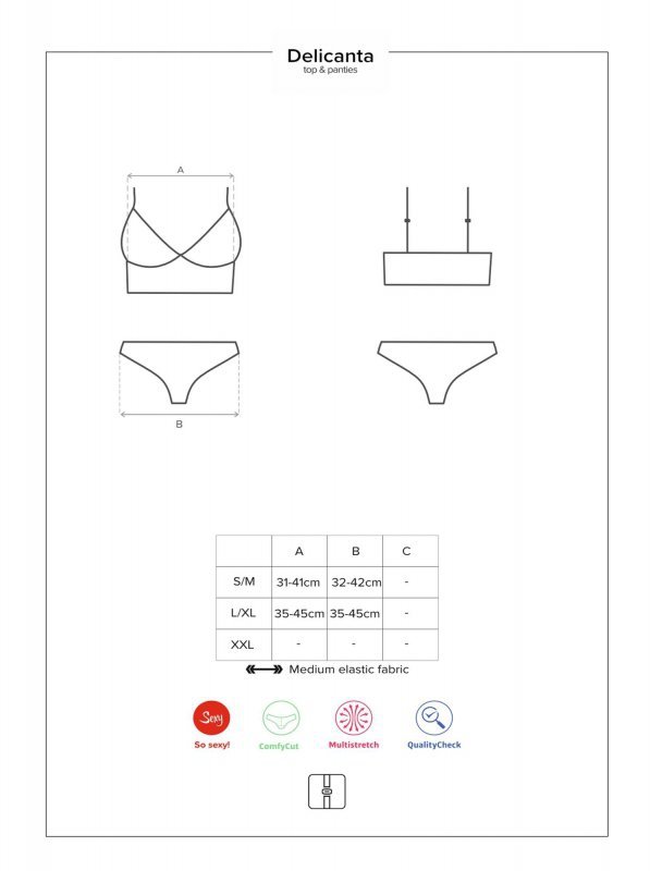 Obsessive Delicanta top i figi  S/M