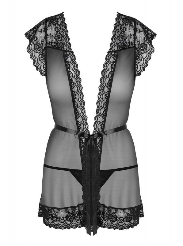 Obsessive 854-PEI-1 szlafrok i stringi  S/M