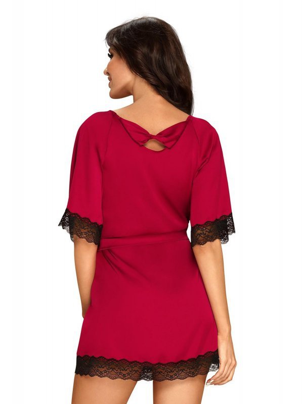 Obsessive Sensuelia szlafrok czerwony  S/M