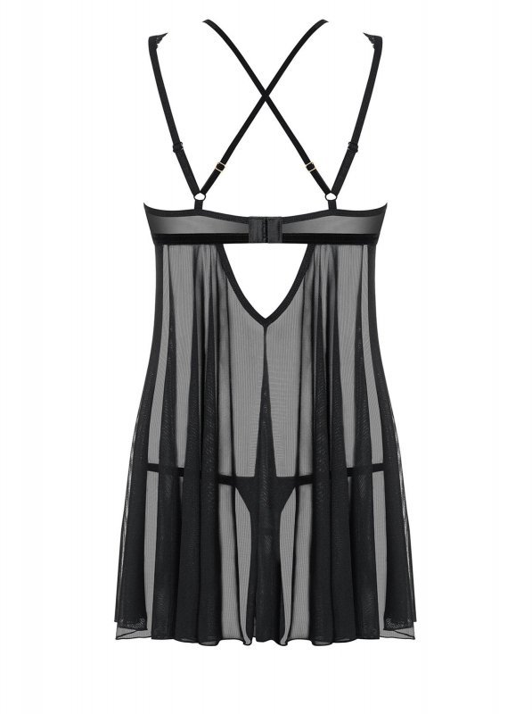 Obsessive koszulka nocna 873-BAB-1 babydoll i stringi  S/M