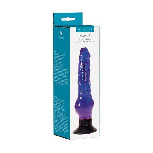 Żelowy realistyczny wibrator na przyssawce 21 cm