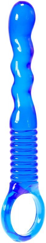 Wyprofilowane dildo analne prążki z pierścieniem