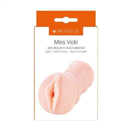 Masturbator Me You Us Miss Vicki mini realistic masturbator flesh