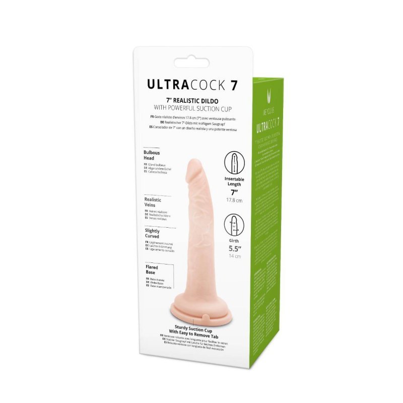 Cielisty dildo penis na przyssawce 17,8 cm