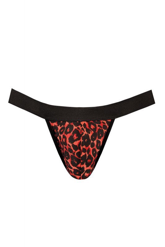 Męskie seksowne jockstrapy czerwona panterka Tribal jockstrap XXL 