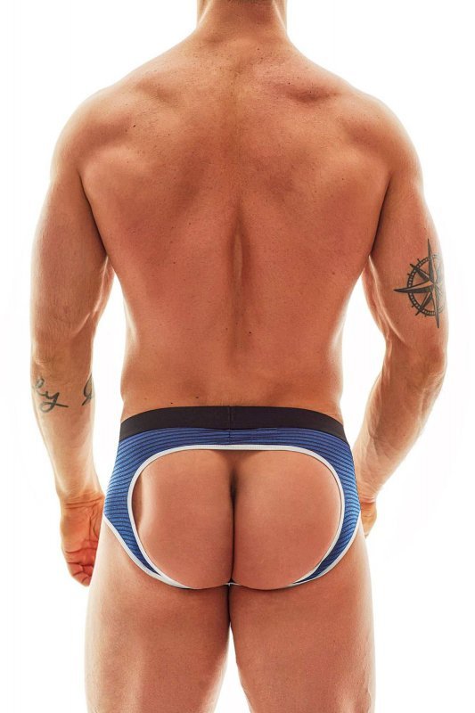 Męskie seksowne jockstrapy bokserki granatowe Naval jock bikini S