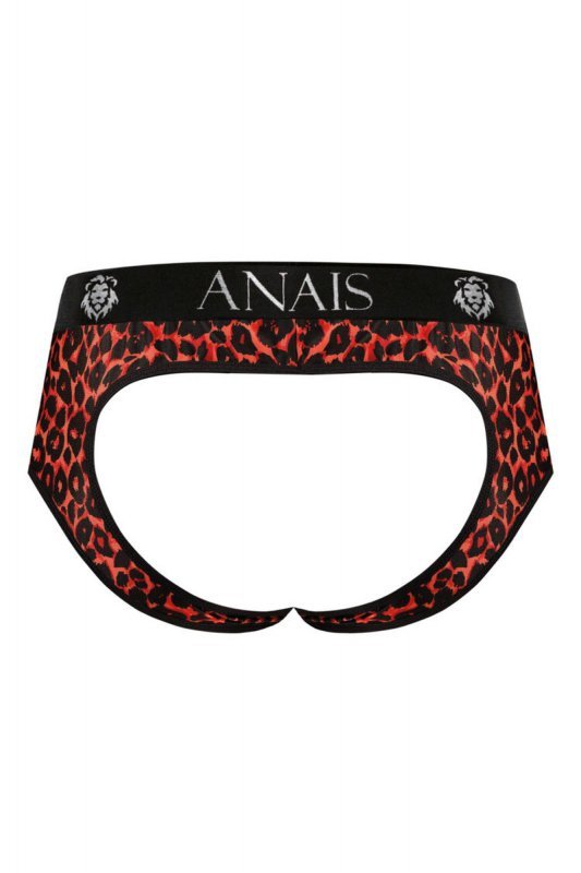 Sexy bokserki męskie w czerwoną panterkę jockstrapy Tribal jock bikini M
