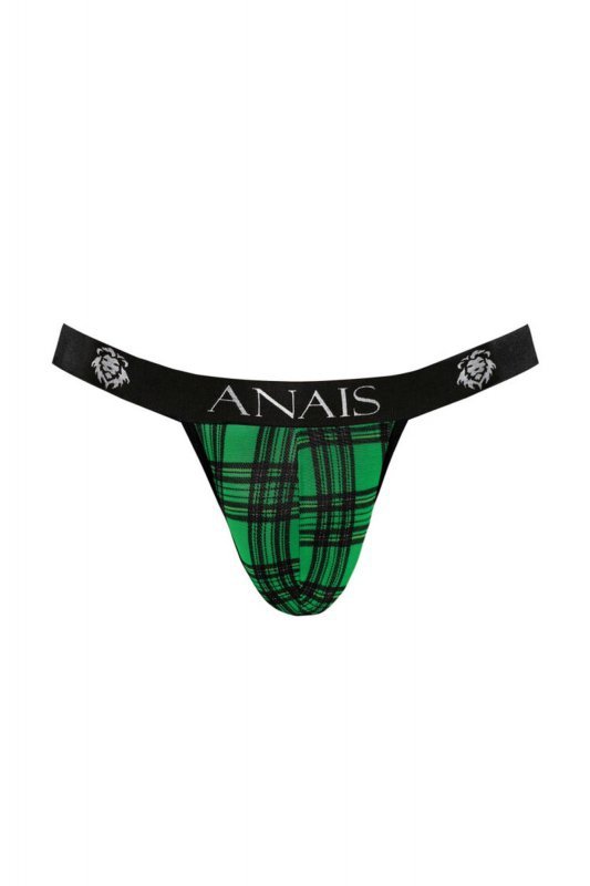 Sexy majtki męskie jockstrapy zielona krata Magic jock strap XL
