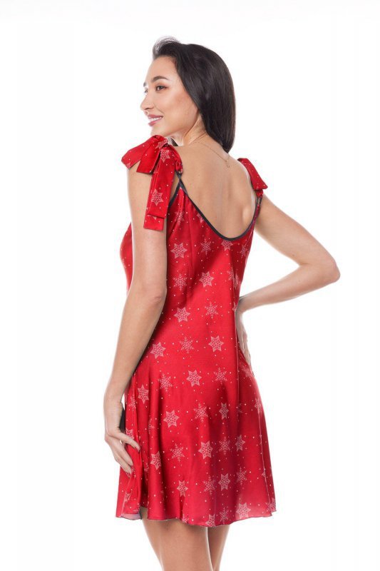 Damska halka koszulka Aster Chemise X-mas z reniferem czerwona XXL/XXXL
