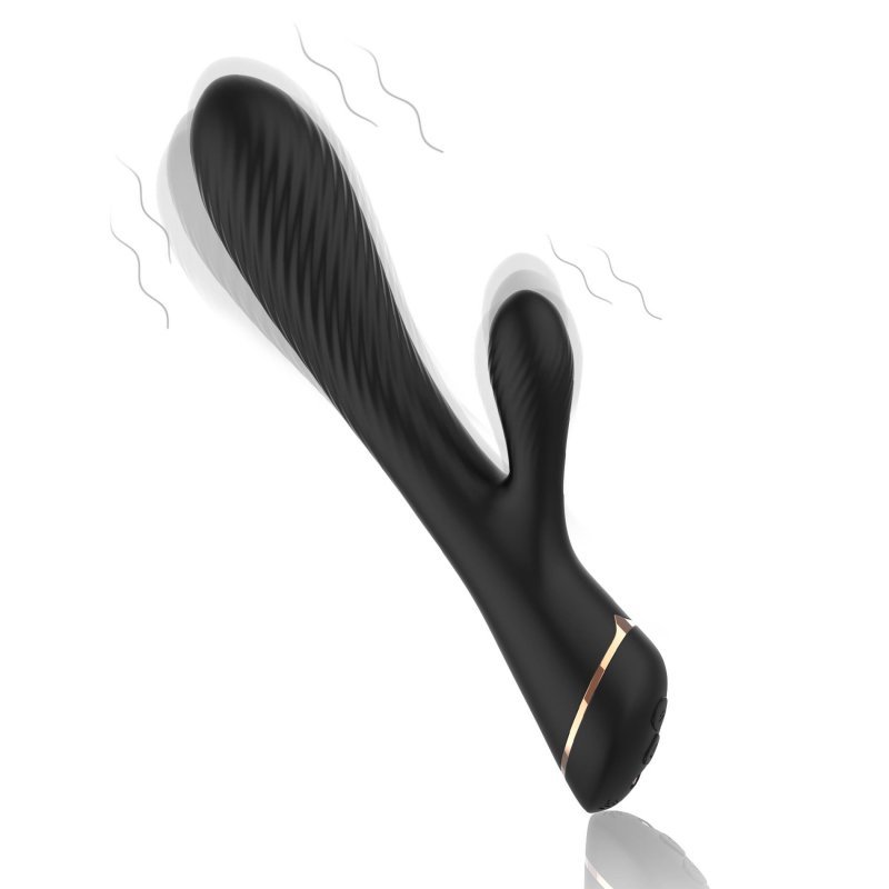 Gustowny wibrator z króliczkiem stymulator łechtaczki