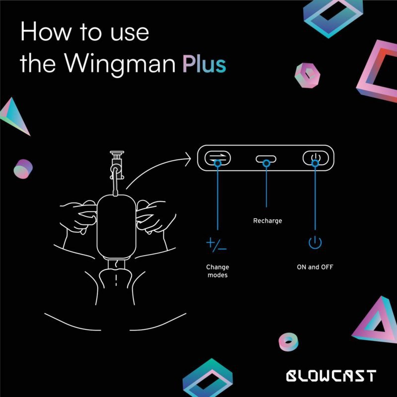 Automatyczny masturbator z uchwytem na smartfon Blowcast  Wingman Plus