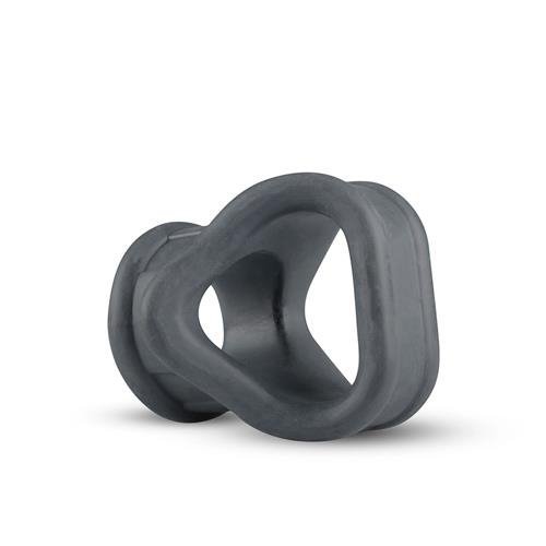 Nakładka na penisa pierścień erekcyjny Liquid silicone 2 in 1 ballstretcher