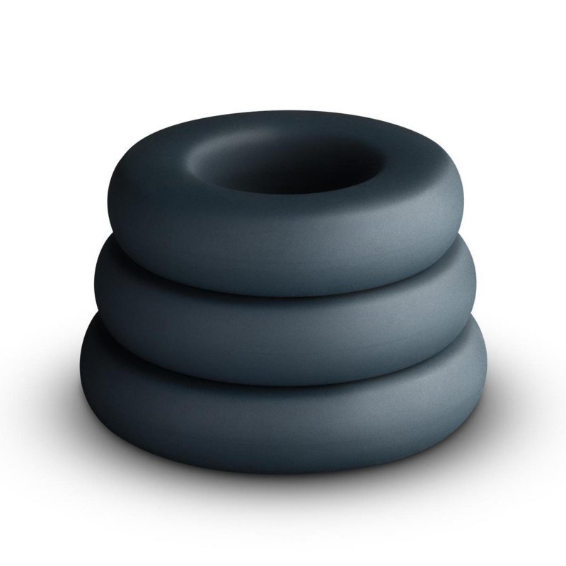 3x pierścień na penisa zestaw Boners Large Cock Ring Set