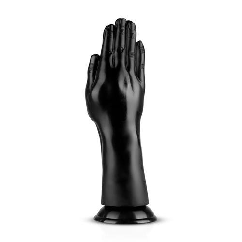 Dildo do fistingu w kształcie dwóch dłoni na mocnej przyssawce