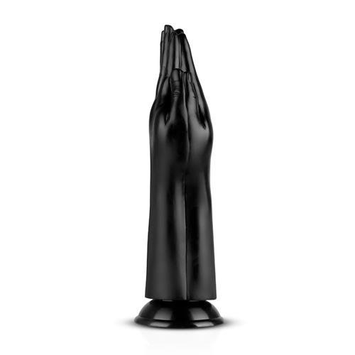 Dildo do fistingu w kształcie dwóch dłoni na mocnej przyssawce