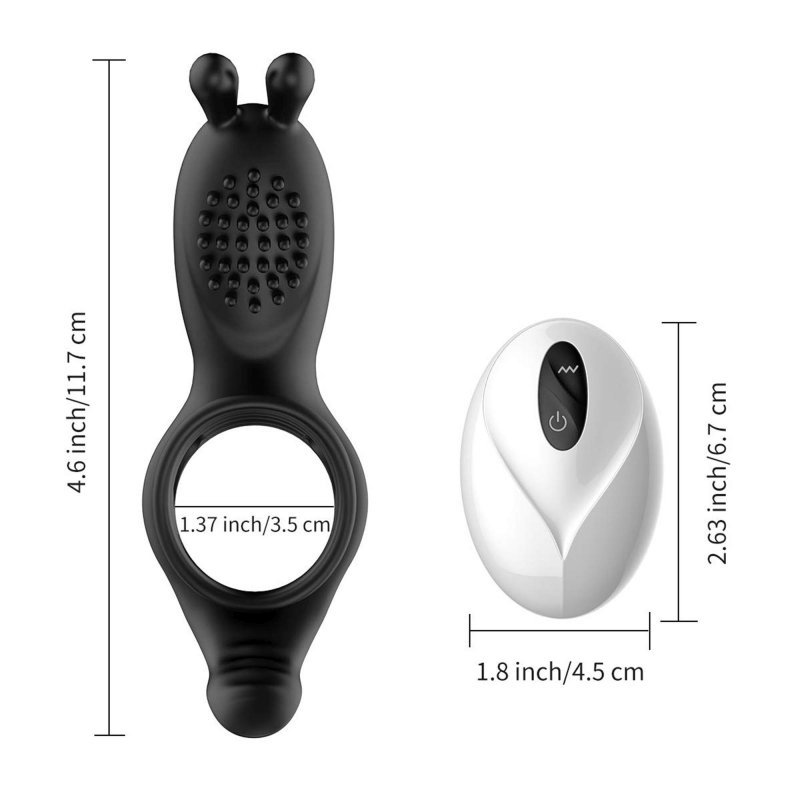 Rabbit vibration cock ring with remote