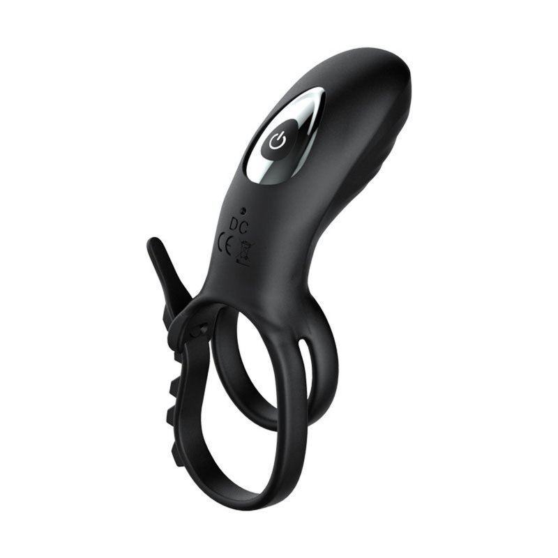 Adjustable double cock ring with remote