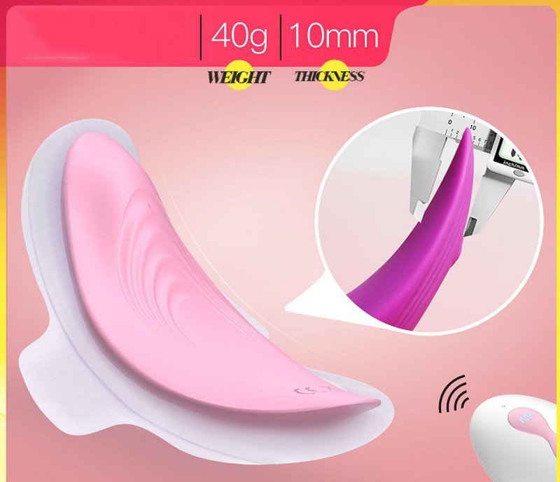 Ultrathin wearable remote mini vibe pink