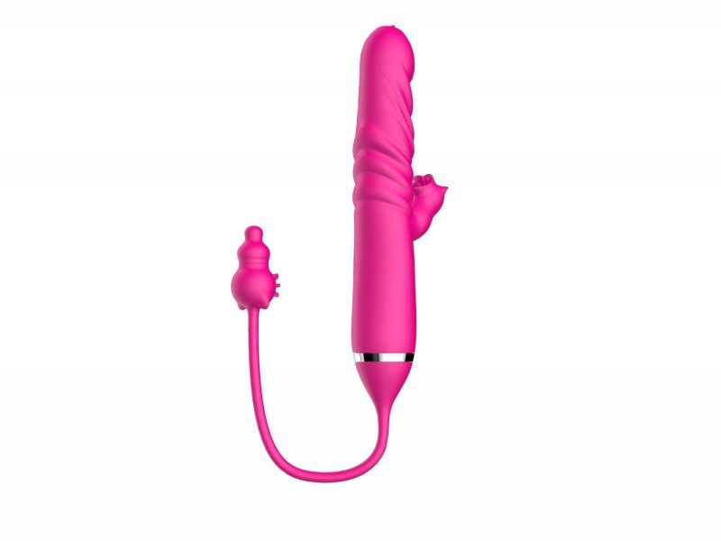 Wibrator damski potrójny Tongue licking Triple