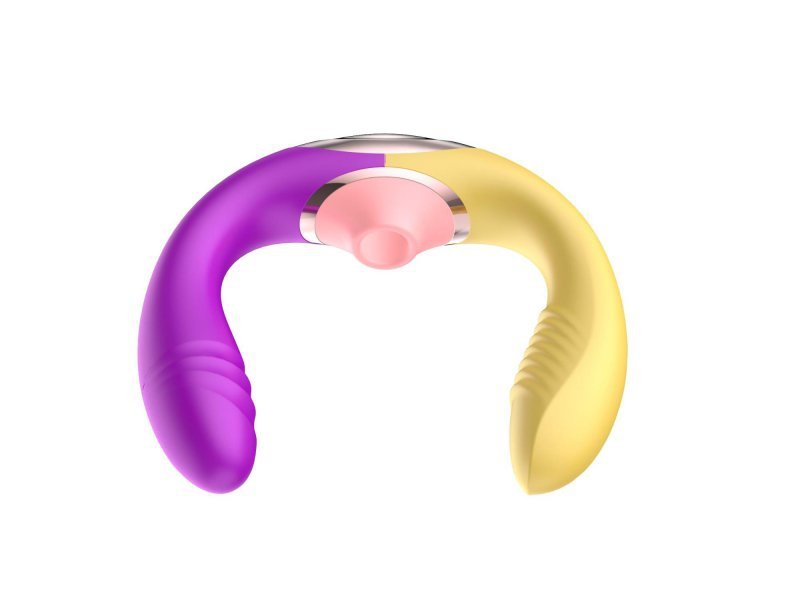 Podwójny wibrator stymulator łechtaczki